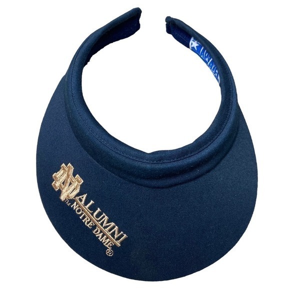 NCAA Vintage 90s Notre‎ Dame Women's Visor Hat Fighting Irish College Sports Cap - Picture 1 of 9